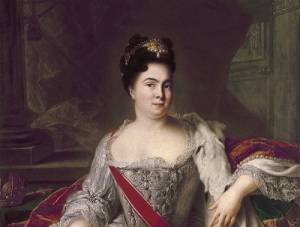 Екатерина I (Портрет работы Жана-Марка Натье, 1717, Эрмитаж, Санкт-Петербург, )