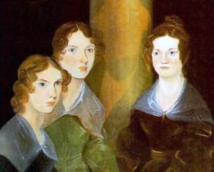 Три сестры Бронте. Слева направо: Энн, Эмили и Шарлотта (Портрет работы Бренуэлла Бронте, ок. 1834, Национальная портретная галерея, Лондон, )