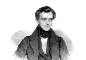 Иоганн Штраус (Портрет работы Й. Крихубера, 1835, Eigenes Foto einer Originallithographie aus eigenem Besitz, Sammlung, )