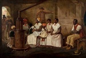Картина Айра Кроу «Рабы в ожидании продажи» (1861, Коллекция Heinz, Вашингтон, США, )