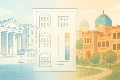 Дизайн-коды, которые работают: опыт экспертов бюро «Атлас» по созданию единых стандартов городской среды для Севастополя и Ташкента