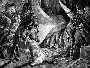 Вследствие заговора убит российский император Павел I