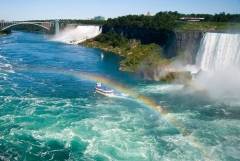 Открыт мост между США и Канадой над Ниагарским водопадом («Радужный мост»)