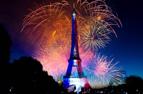 Празднование 14 июля в Париже, Франция