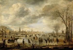 Веселье на льду (около 1650, Государственный музей, Амстердам, )