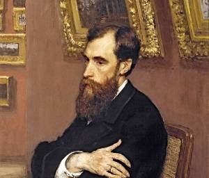 Павел Михайлович Третьяков (Портрет кисти Ильи Репина, 1883, Третьяковская галерея, Москва, )