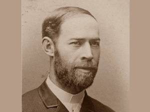 Генрих Герц (Фото: Robert Krewaldt, Kaiserplatz 16, Bonn. Cabinetphotograph, Kabinettfotografie, ок. 1890, )