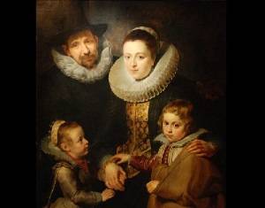 Семья Яна Брейгеля (Портрет работы П.П. Рубенса, 1613, Институт искусства Курто, Лондон, )