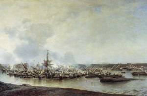 Русский флот одержал первую в истории крупную победу над шведами в ходе Северной войны